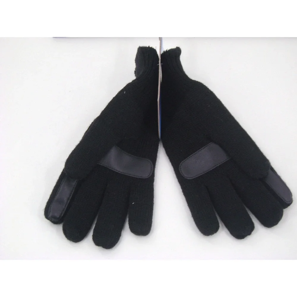 Isotoner Womens Black smartDRI Touchscreen Knit Gloves A550K3BLK1SZ One Size New